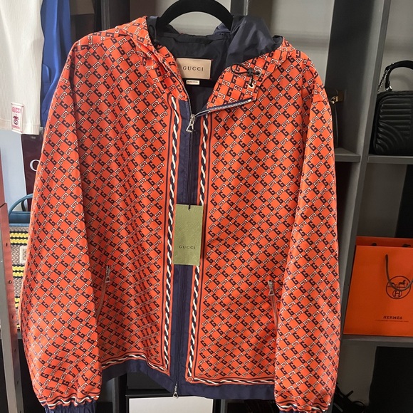 Gucci Orange Patterned Jacket - Picture 16 of 16